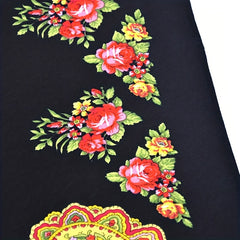 Flower Print Tassel Scarf Vintage Windproof Shawl Women