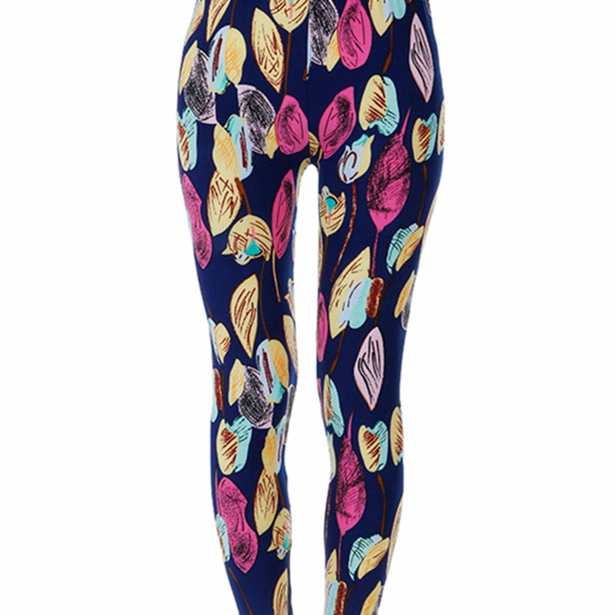 Women's Leaf Print Cropped Pants
