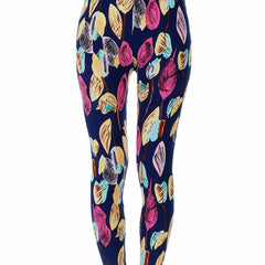 Women's Leaf Print Cropped Pants