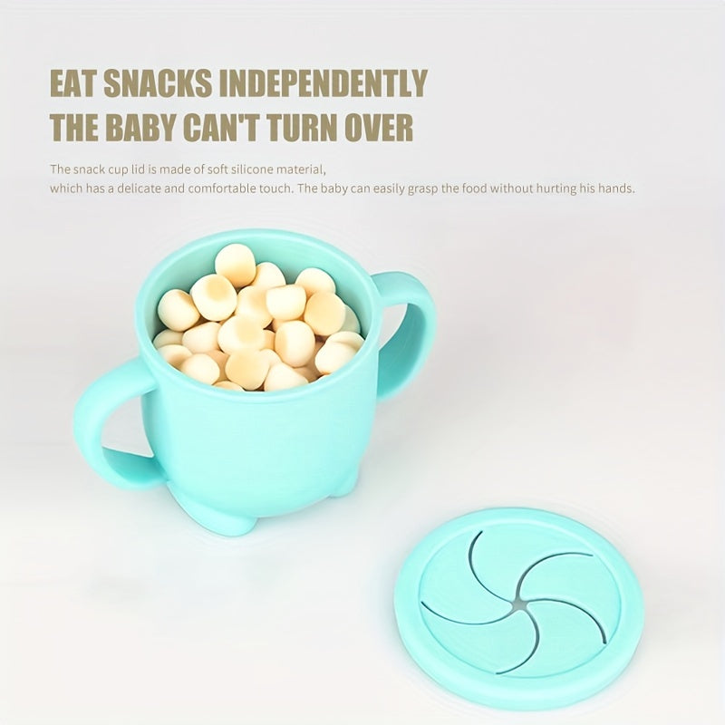 Silicone Baby Snack Cup Portable Container with Lid