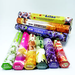 20 Sticks Box Incense Eucalyptus Patchouli Ylang Palo Santo Sandalwood Lavender