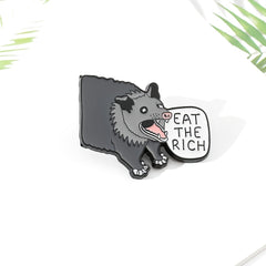 Cartoon Boar Brooch Zinc Alloy Drip Oil Metal Bracelet