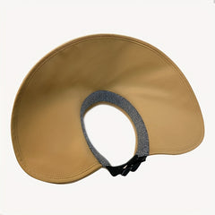 Wide Brim Foldable Visor Hat Solid UV Protection Sun Hat