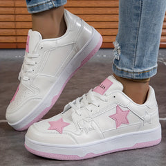 Star Pattern Board Shoes Women's Casual Anti Slip Sport Shoes