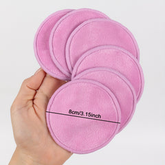 Cotton Makeup Remover Pads Unscented 20 Pack Washable Facial Cleansing Cloths