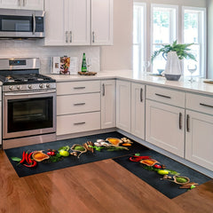 Non Slip Waterproof Kitchen Mat Set Soft Runner Rug
