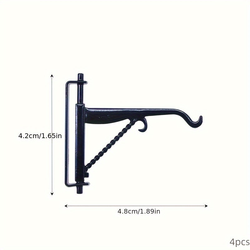 4 Mini Alloy Hooks for Fairy Garden Scene DIY