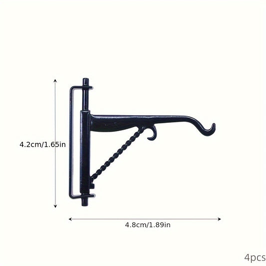 4 Mini Alloy Hooks for Fairy Garden Scene DIY