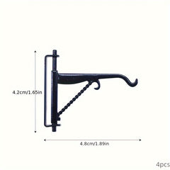4 Mini Alloy Hooks for Fairy Garden Scene DIY