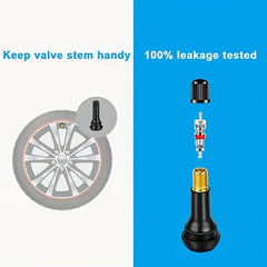 5pcs TR412 Short Tire Valve Stems for Standard Vehicle Tires
