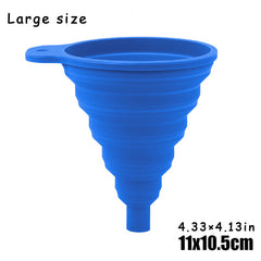 Large Car Engine Funnel Universal Silicone Liquid Funnel Foldable Portable