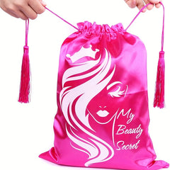 Large Hair Storage Bags with Drawstring for Extensions Bundles Wigs