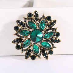 Rhinestone Floral Brooch Women's Accessories Fine Jewelry