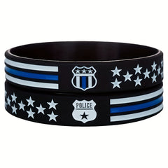 Flag Rubber Bracelet Silicone Wristband Unisex
