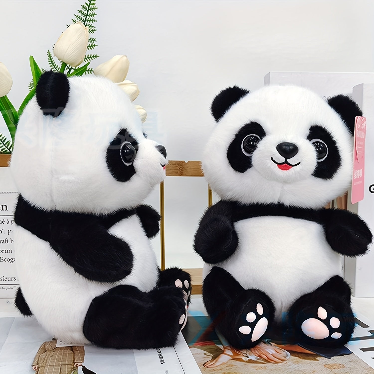 10 Inch Soft Panda Plush Toy with Expressive Eyes