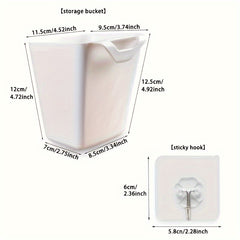 5pcs Hanging Pen Container Storage Boxes with Built-In Hooks