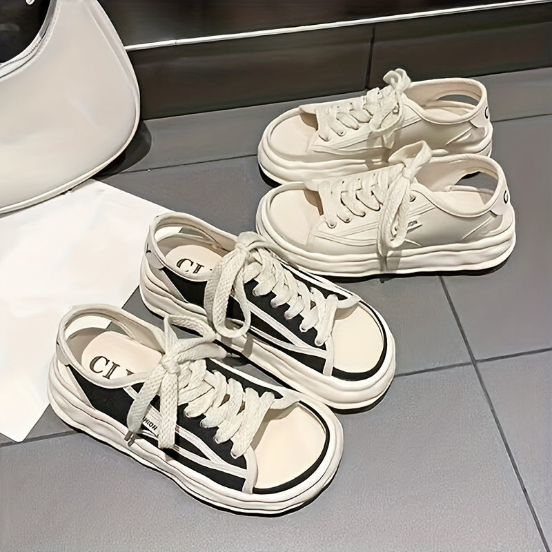 Women's Hollow Dissolving Sandals Shoes Thick Bottom Sports Shoes