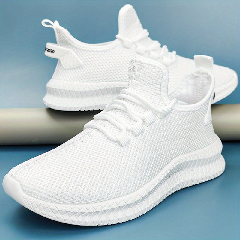 Men's Breathable Mesh Lace-up Sneakers Casual Outdoor Shoes