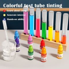 Colorful Test Tube Puzzle Toy for Hand Skills