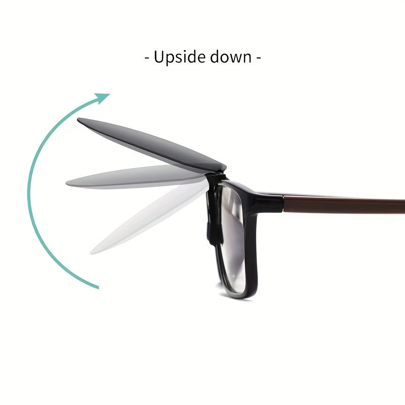 Clip On Glasses Polarized Lens Flip Up Sunglasses UV400
