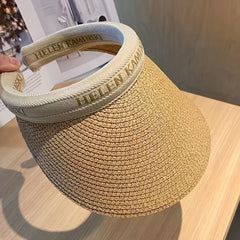 Straw Empty Top Hat Sun Hat For Women Men