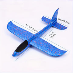 Colorful Hand Thrown Foam Glider Toy Aircraft Flat Flight Modes