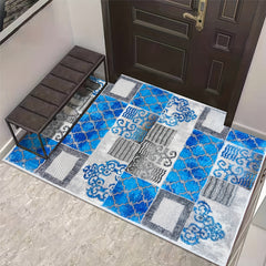 Persian Style Cashmere Area Rug for Living Room Bedroom Study