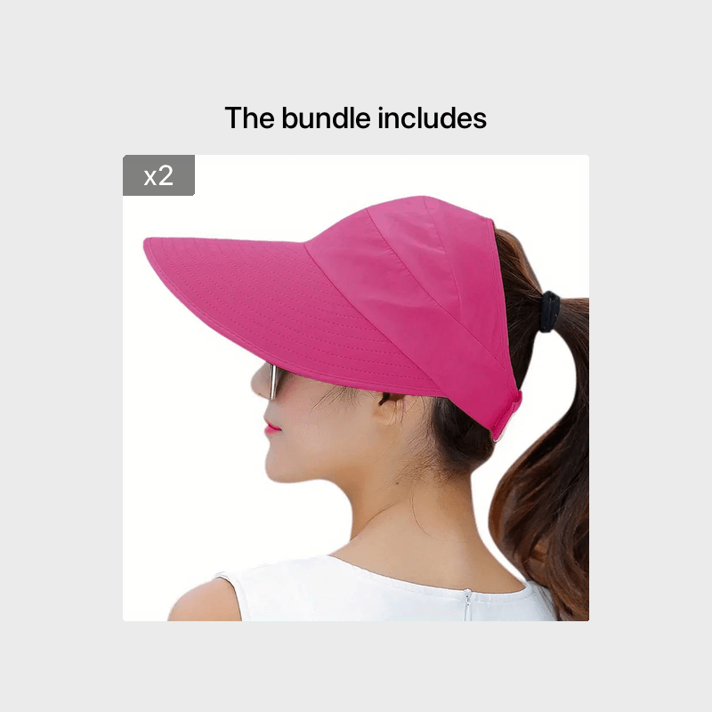 Wide Brim Sun Protection Visor Sun Hat Anti UV Lightweight Breathable Beach Hat