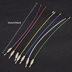10pcs Stainless Steel Wire Keychain for Camping Hiking
