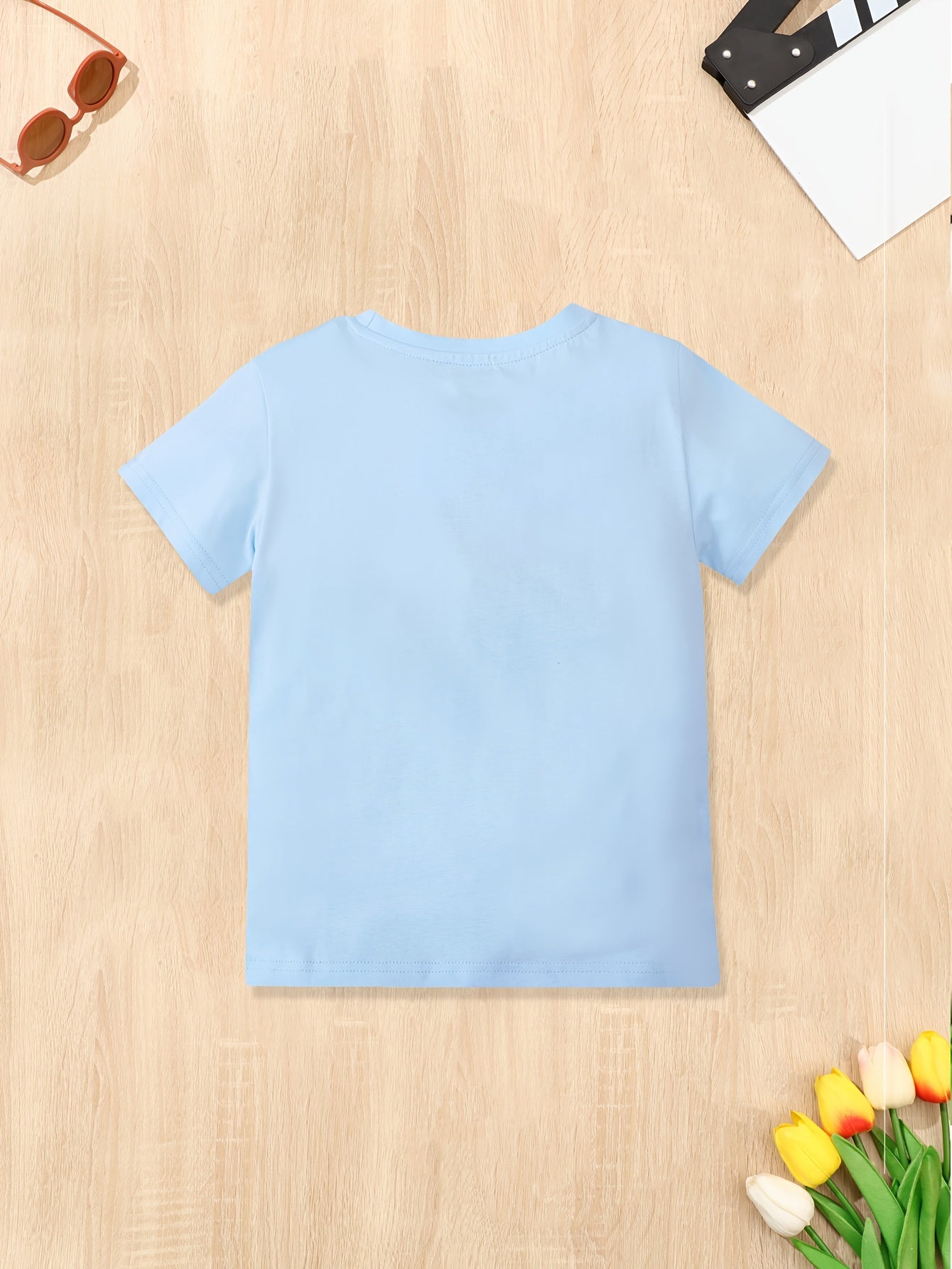 Girls Pony Print T Shirt Short Sleeve Top For Kids