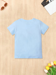 Girls Pony Print T Shirt Short Sleeve Top For Kids
