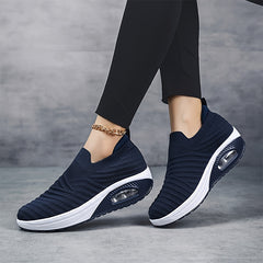 Women's Air Cushion Walking Shoes Shock Absorption Slip on Sneakers