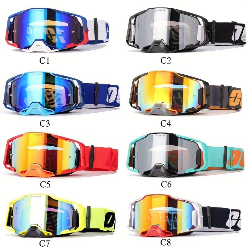 Off Road Motocross Goggles Anti Fog Lens for Skiing Cycling Dirt Biking