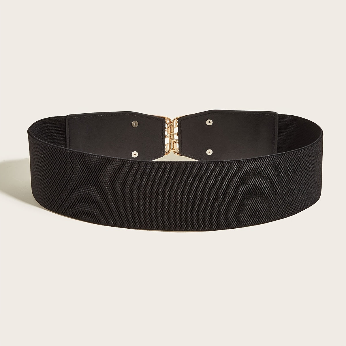 Hollow Buckle Elastic Belt Wide Belt Decorative Elastic Girdle