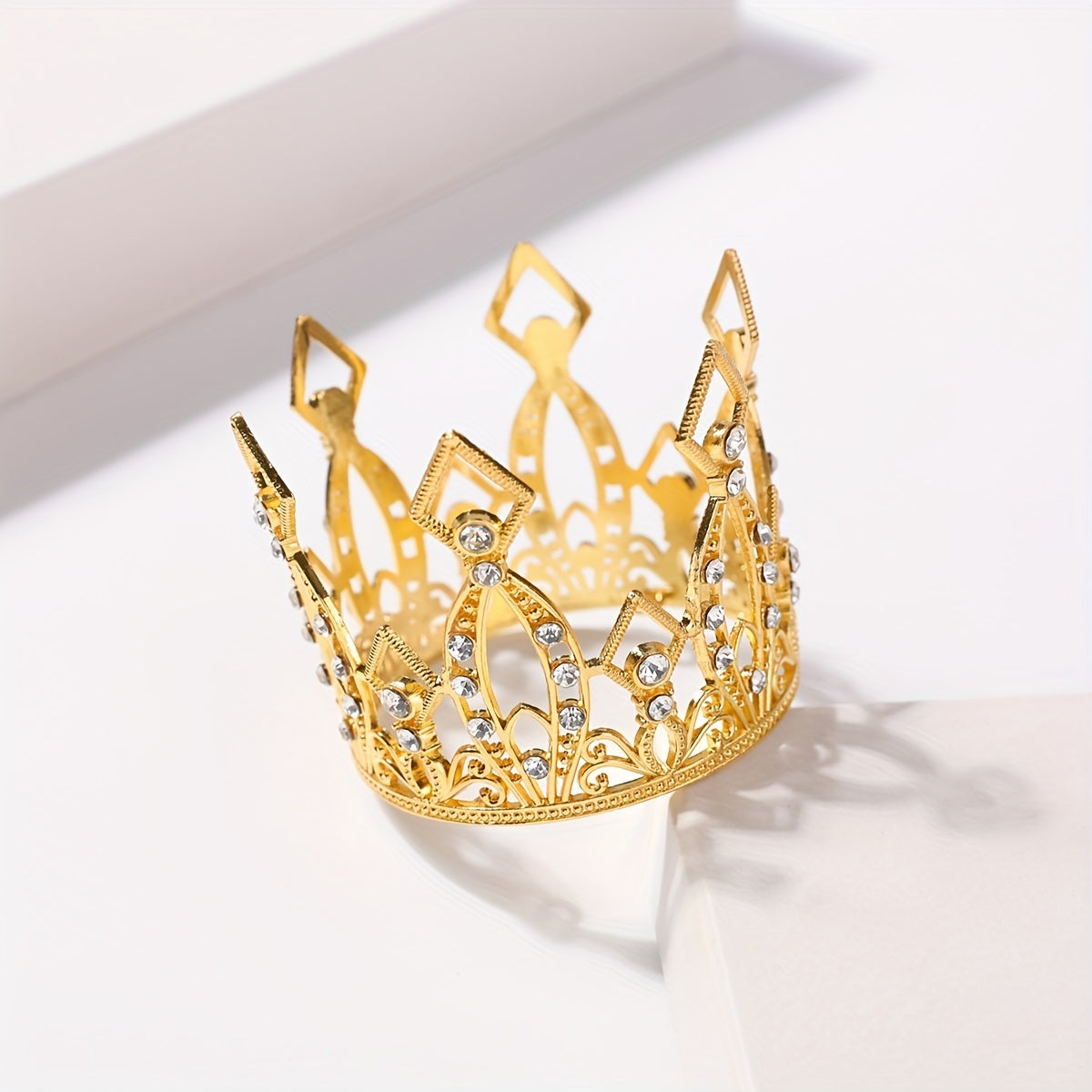 Mini Crown Rhinestone Head Jewelry for Party and Wedding