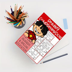 21 Pages Kids Early Reading Comprehension Worksheets - Phonics