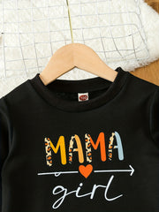Girl's Crew Neck Sweatshirt Top w/ Long Sleeves
