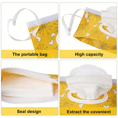 2pcs Portable Baby Wipe Dispenser Reusable Travel Wet Wipe Pouch