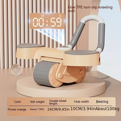Ab Exercise Roller with Elbow Support and Timer