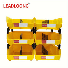 6pcs Stackable Tool Storage Bin Combinable Tools Organizer Box