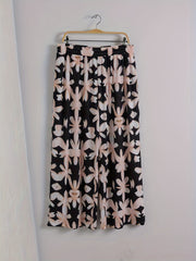  Women's Floral Print Wide Leg Trousers