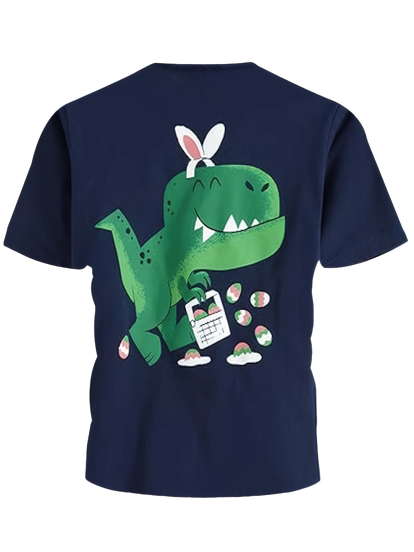 Breathable 3D Bunny Dino Print Short Sleeve T-shirt Girls Spring Summer Gift