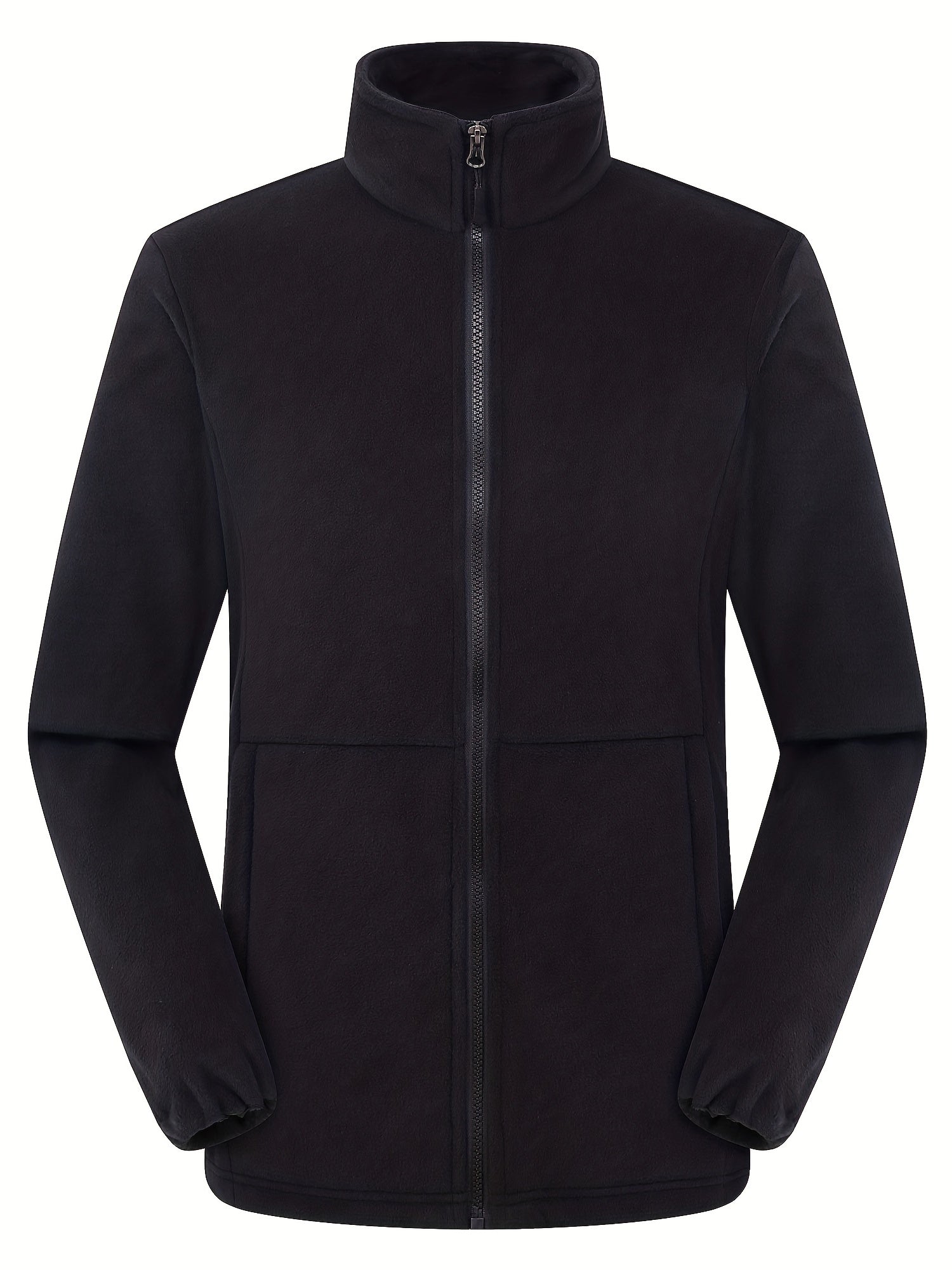 Men's Fleece Jacket Thermal Stretchable Zip Up Winter Coat