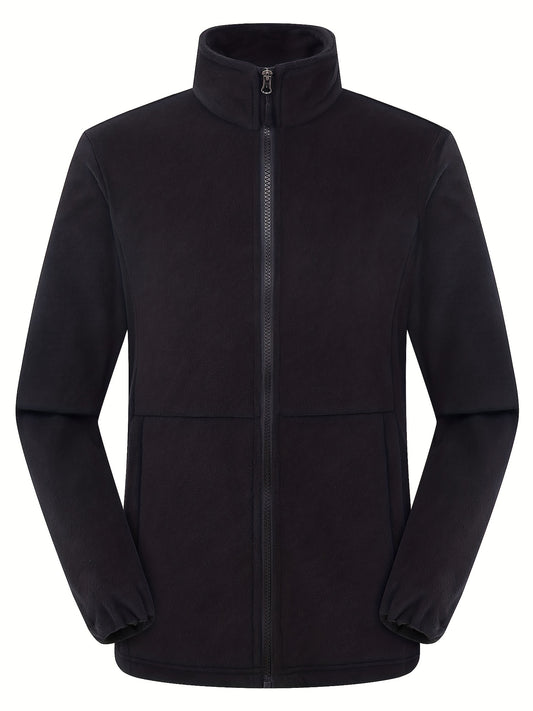 Men's Fleece Jacket Thermal Stretchable Zip Up Winter Coat