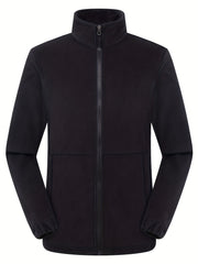 Men's Fleece Jacket Thermal Stretchable Zip Up Winter Coat
