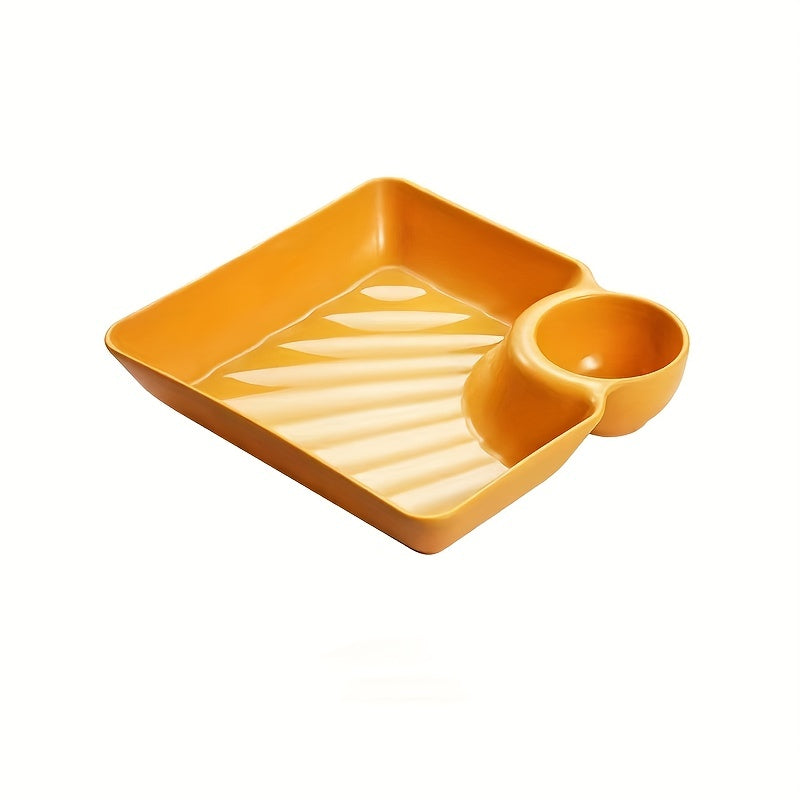 4pcs Plastic Serving Platter Set Sturdy Snack Plate Sushi Plate 18 X 16