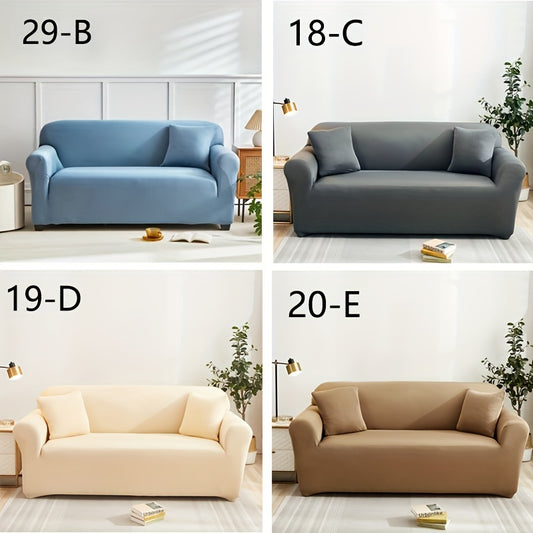 Leaf Printed Sofa Slipcover Non Slip Couch Cover Soft Breathable Elastic