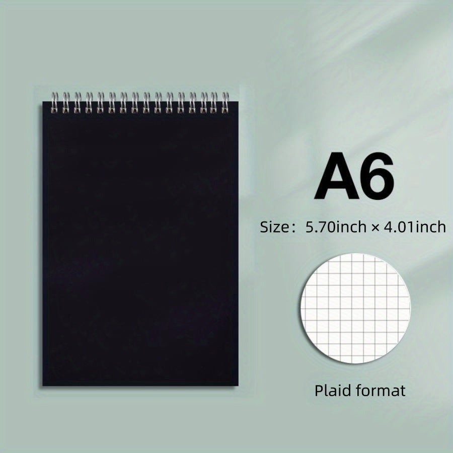 4pcs Spiral Notebook Lined/Unlined 80 Blank Pages Office Learning Supplies