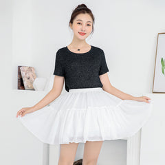 Women's Adjustable Crinoline Petticoat Sporty Polyester Hoop Skirt