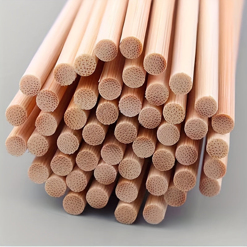 30/50/100 Pcs Bamboo Skewers 11.8", Flat Headed, Unfinished, Crafts DIY Projects